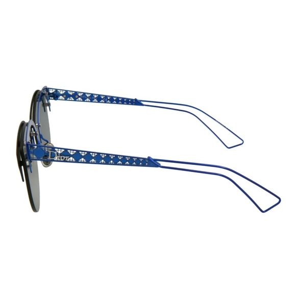DIOR SUNGLASSES WOMENS CAT EYE GREY SILVER DIORCLUBS-MTBKBLUE - Picture 3 of 4